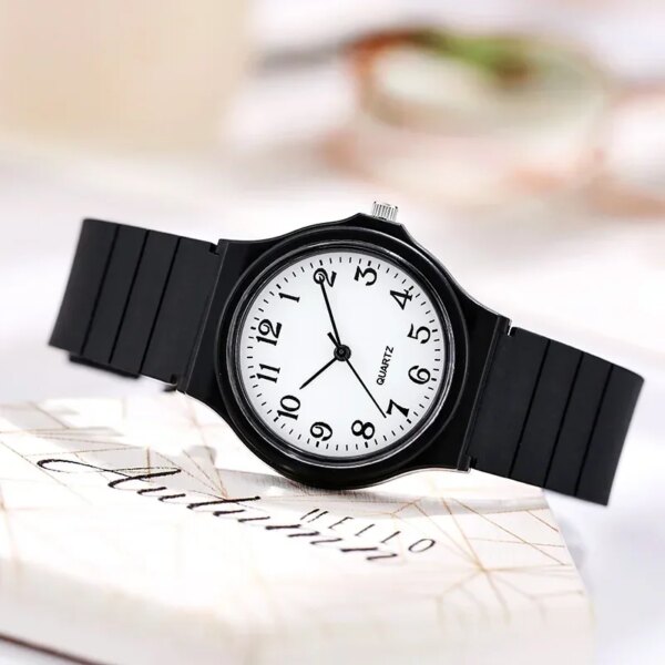 2024 Men's Black Watch Silicone Strap Soft Business Small Wrist Watches For Men Male Clocks Montre Homme Relógio Reloj Mujer