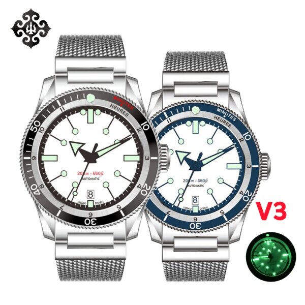 2024 NEW IPOSE IX&DAO GMT Men Automatic Mechanical Watch PT5000 40mm Luxury Sport Casual  5303 AR Coating C3 Diving Reloj Hombre