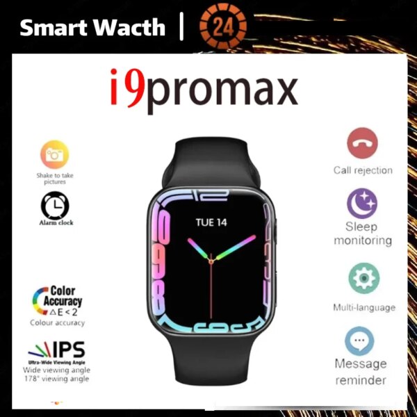 2024 NEW i9 Pro Max Smart Watch DDP Men Women 1.75 Inch Screen Fitness Tracker Sports Smartwatch PK i7 I8Pro Max for ios s9