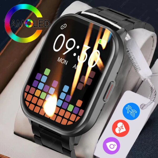 2024 New Bluetooth Call Smart Watch Women Men Heart Rate Blood Oxygen Voice Assistant Multi-Sport Women Smart Watch for Xiaomi