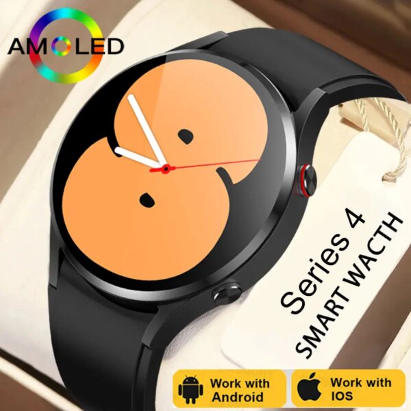 2024 New Smart Watch 4 Fashion Women Smart Watch Voice Calling AMOLED 466*466 HD Screen Sports Smart Watch Men For Android IOS