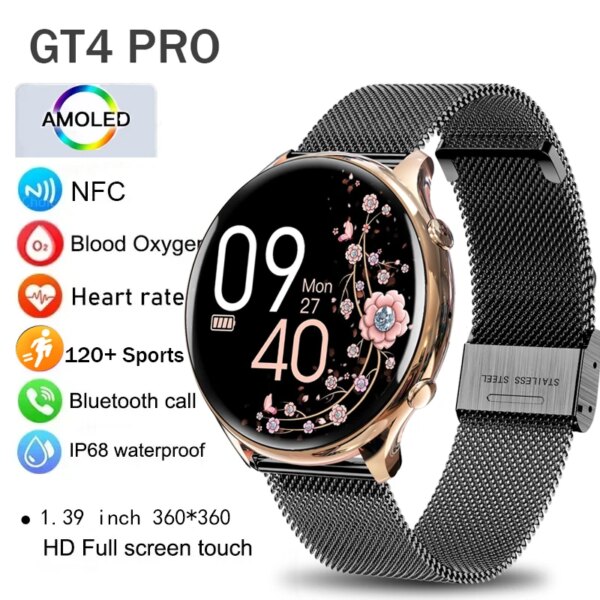 2024 New Smart watch function HD call 120+ Sport Mode for Android ios Gift for Women heart rate blood pressure smartwatch ladies