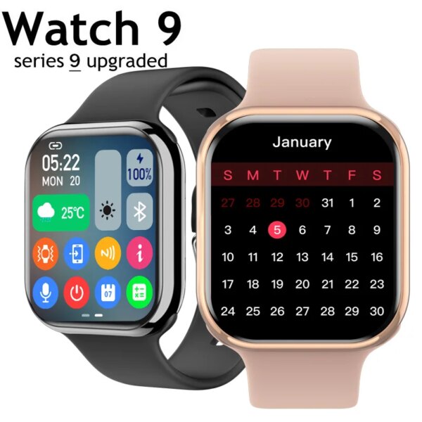 2024 New Watch 9 IW9 GPS Smart Watch Women Ultra Series 8 NFC Smartwatch Men BT Call IP68 Waterproof Wireless Charging Watches