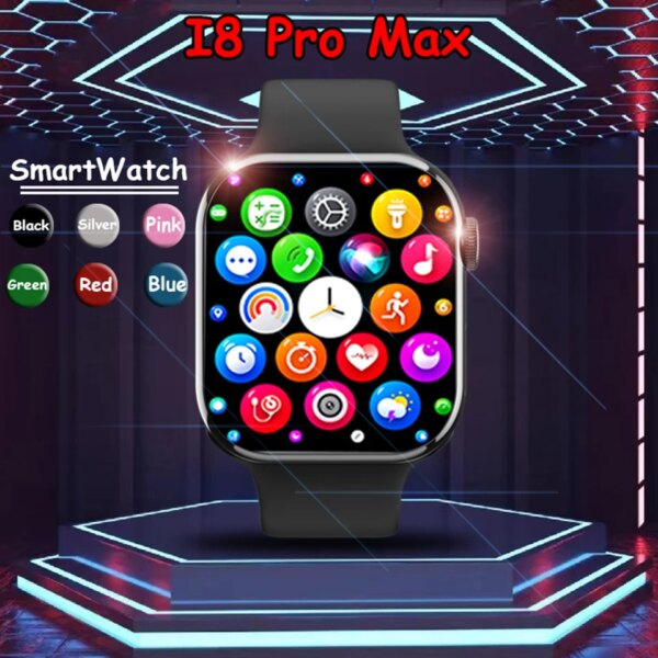 2024 Smart Watch Answer Call Music Player Health Sport Bracelet Fitness Tracker Custom Dial Smartwatch Women Men Gift I8 Pro Max