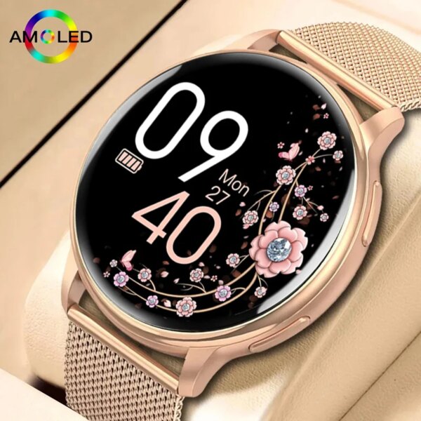 2024 Smart Watch For Women Full Touch Screen Bluetooth Call Waterproof Watches Sport Fitness Tracker Smartwatch Lady Reloj Mujer