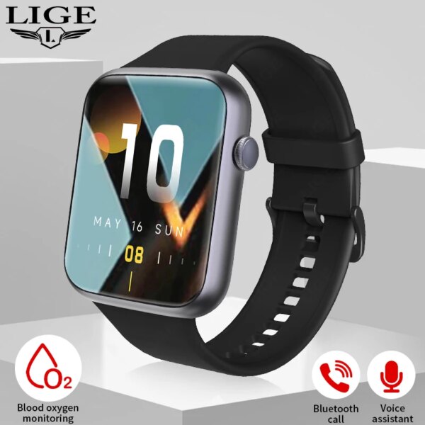 2024 Watch HD Voice Assistant Men Smart Watch Quickly Reply Messages Waterproof Smartwatch Bluetooth Call Multiple Sports Modes