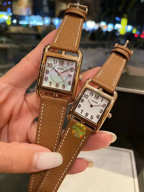 29mm 23mm Couple Quartz Watch Cape Cod Women Men Digital Number Genuine leather Wristwatch Luxury Brand Accessories Aaaa Quality