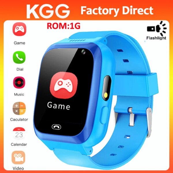 2G Music Game Smart Watch Phone Flashlight 6 Games Passometer 1G ROM Clock For Boys Girls Learning New Year Gifts