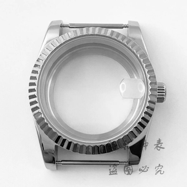 36MM/40MM Silver Sapphire Crystal Watch Case Stainless Steel Waterproof For NH35 NH36 NH34 NH38 PT5000 ETA 2824 ST2130 Movement