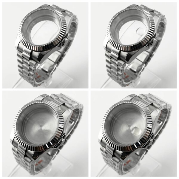 36mm/39mm Watch Case Sapphire Glass President Bracelet Fit NH34 NH35 NH36 ETA2824 PT5000 Movement Watch Accessories