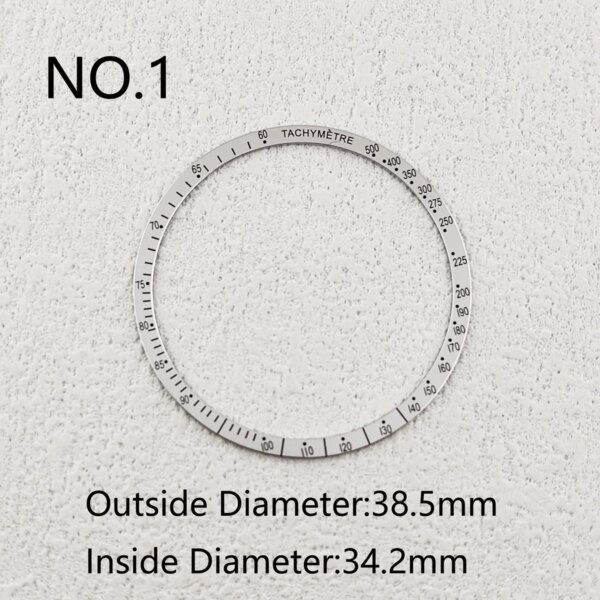 38.5mm For OMEGA Speedmaster Flat Aluminum Bezel Insert Rings Watch Cases Replace Accessories Watches Parts