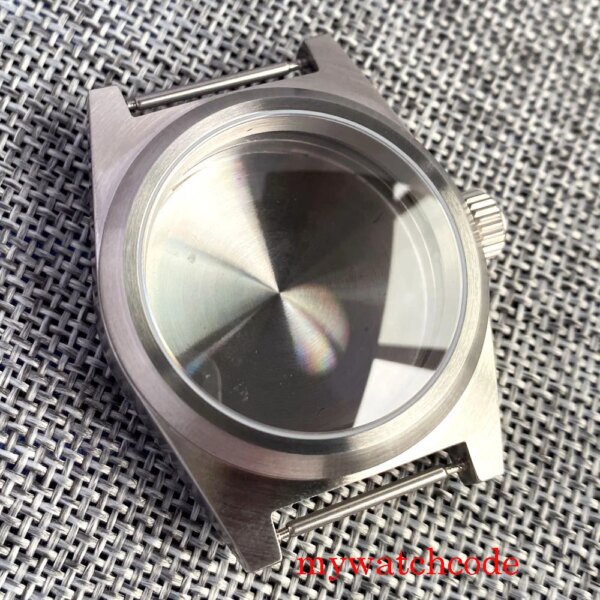 38mm Brushed Diver Swim Watch Case AR Sapphire 200M Waterproof Fit NH35 NH36 NH34 for Watch Mod