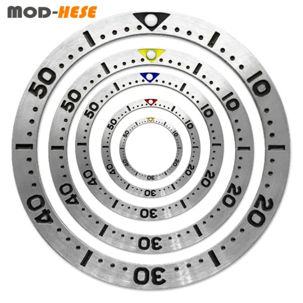 38mmx31.5mm Seiko SKX007 Flat Bezel Insert Fit Seiko SKX007 SKX009 SRPD Watch Case NH35 Case Stainless steel Bezel Insert Ring