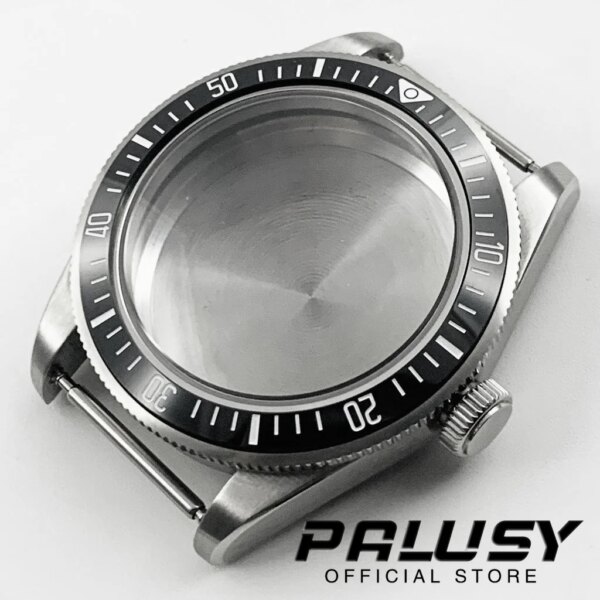 39MM Silver Domed Sapphire Crystal Watch Case Stainless Steel Case Fit NH34 NH35 NH36 ETA 2824 PT5000 Movement