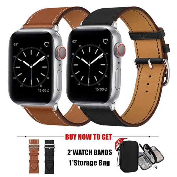 3PCS Set Watch Bands & Storage Bag Gifts For Apple Watch Band 40mm 45mm 49mm 41mm 40mm For Iwatch Series 9 8 7 5 6 SE Ultra