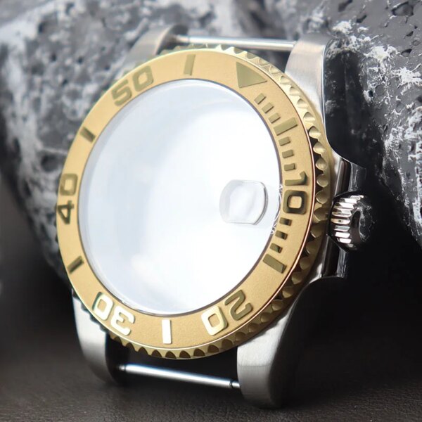 40mm Men Watches Parts Case Sapphire Crystal Glass Fit YACHT-MASTER NH34 NH35 NH36 NH38 ETA2824 Miyota8215 Movement 28.5mm Dial