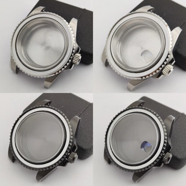 40mm NH35 Case Stainless Steel Men Watches MOD Parts for SUB GMT Yacht Seiko Mechanical Automatic NH36 Watch Replacements