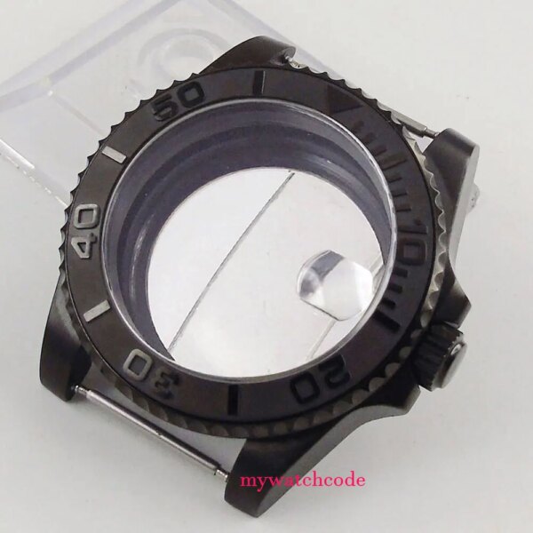 40mm Sapphire Glass Ceramic PVD Watch Case Fit Eta 2824 2836 Miyota NH35A NH36A Movement