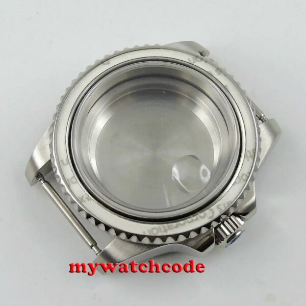 40mm Sapphire Glass Magnifying Glass Watch Case Fit 2824 2836 MOVEMENT C100