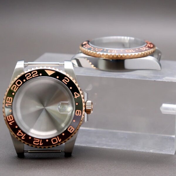 40mm Stainless Watch Case 28.5mm Dial Fit NH34 NH35 NH36 NH38 ETA 2824 Miyota8215 Movement Bezel Ring Sapphire Glass Accessories