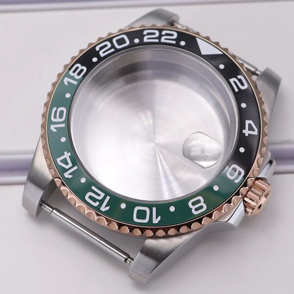 40mm Watch Case Sapphire Crystal Glass For Seiko Nh35 Nh34/36/38 Eta 2824 Miyota 8215 Movement 28.5mm GMT-MASTER Accessories