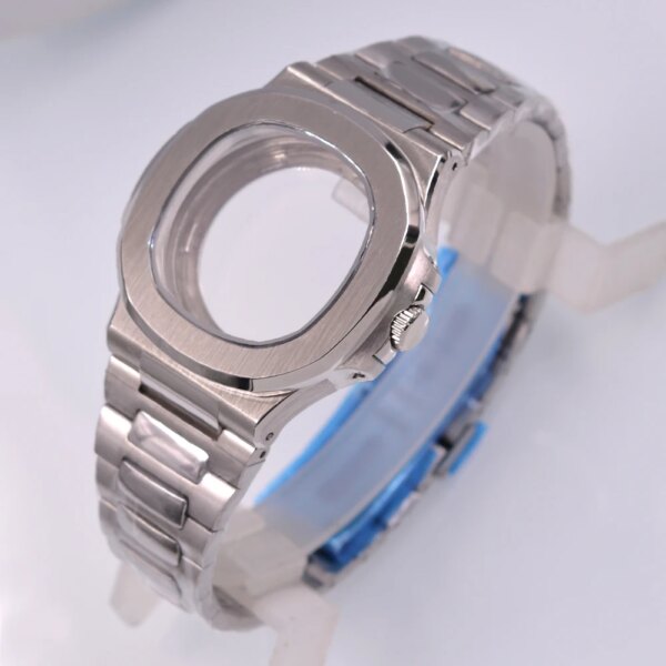 40mm Watch Case fit NH35 NH36 PT5000 ETA2824 2836 Miyota 8215 821A mingzhu 2813 3804 movements Sapphire Crystal Case Nautilus