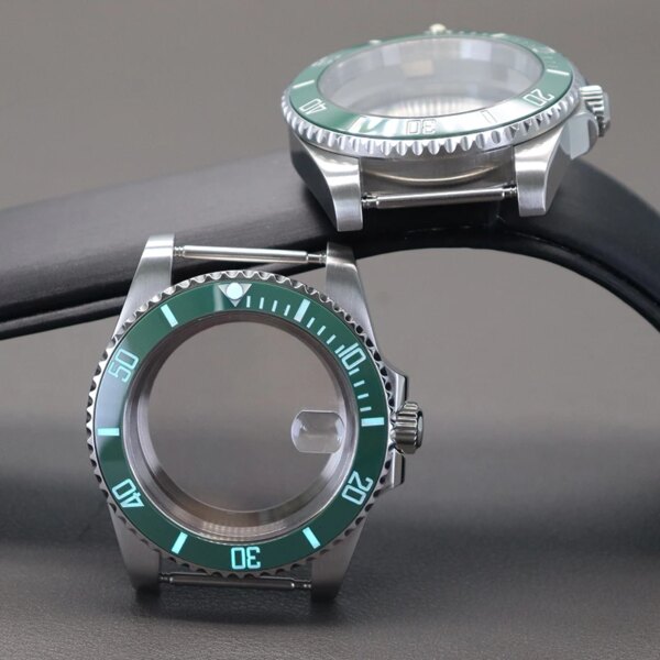 40mm Watch Cases Parts C3 Luminous Ceramic Bezel For Seiko NH34 NH35 NH36 NH38 ETA2824 Miyota8215 Movement 28.5 Dial Accessories