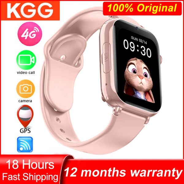 4G Kids Smart Watch Phone LBS WIFI Location SOS Tracker Video Call Camera  Waterproof Smartwatch For Child Clock