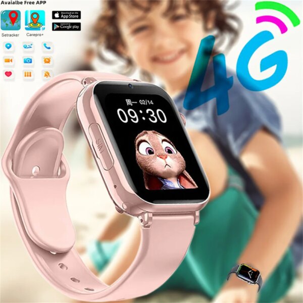 4G SIM Card Kids Smart Watch 1.85inch Full Touch Smartwatch With WeChat Video Chat Game Camera Remote Baby Monitor Smart Watches