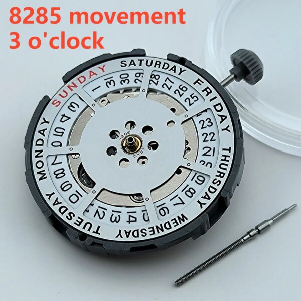 8285 movement dual calendar white movement 8285 mechanical movement men's watch accessories