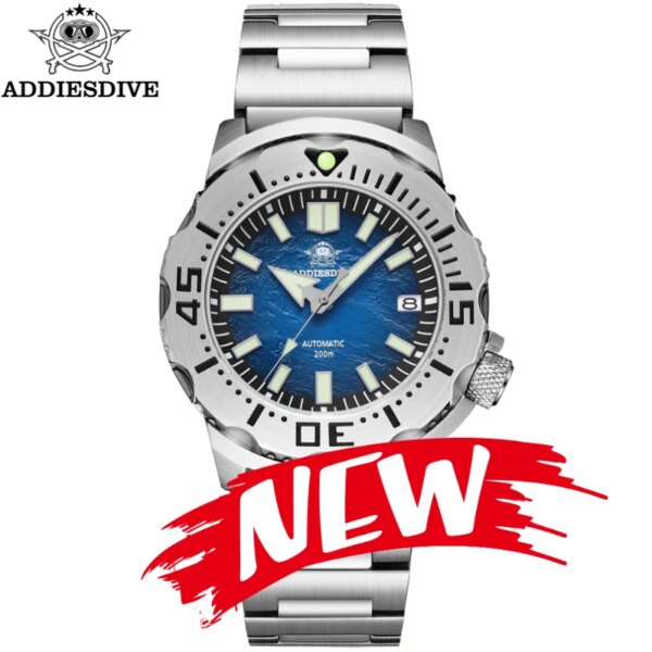 ADDIESDIVE Top Brands Men's Luxury Watch Date 시계 20Bar Waterproof Reloj Hombre Sapphire Glass Automatic Watch Montre Homme