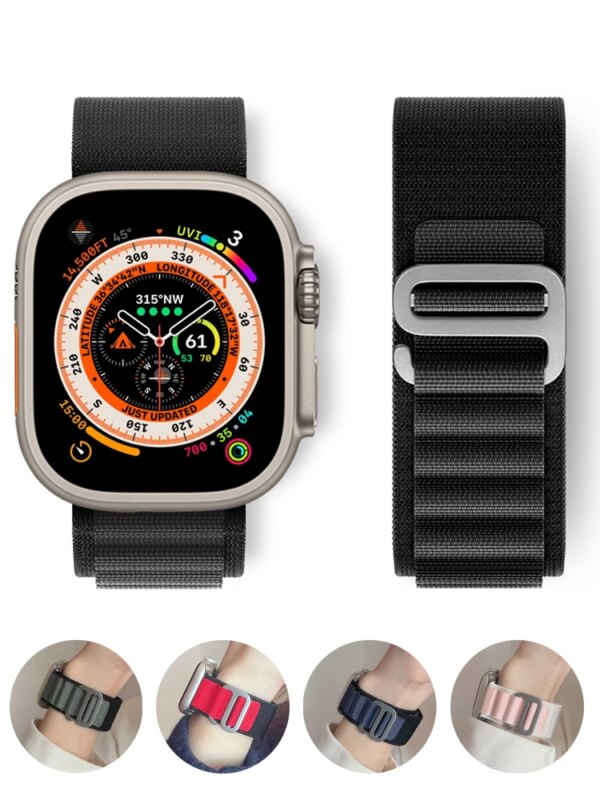 Alpine Loop Strap for Apple watch Ultra 2 Band 49mm 44mm 40mm 45mm 41mm 38mm 42mm 44 45 mm bracelet iWatch series 9 8 se 7 6 5 3