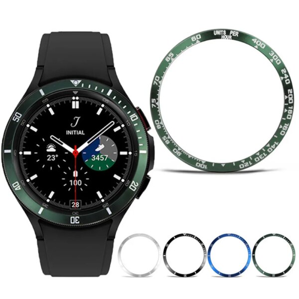 Aluminum Alloy Bezel Ring for Samsung Galaxy Watch Series 4 5 6 40mm 44mm Accessories Scale Steel Frame Fashion Watch Circle