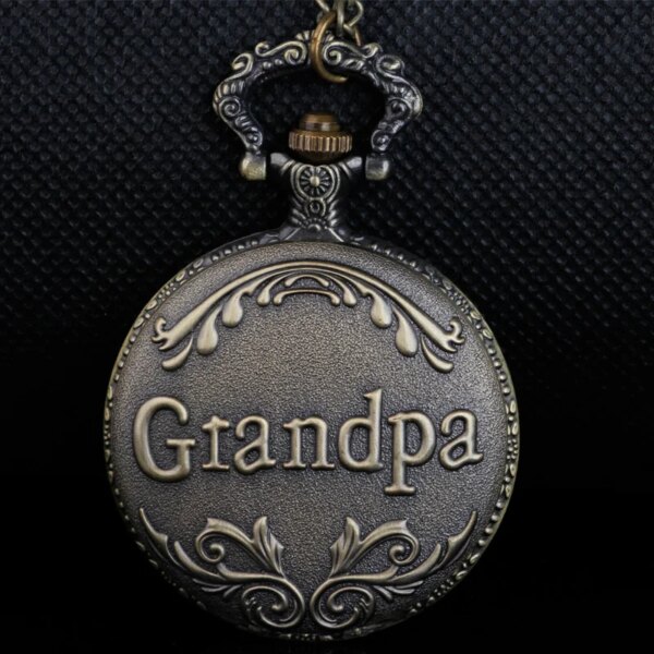 Antique Quartz Pocket Watch Grandpa Birthday Holiday Gift Practical Pocket Watch Necklace Chain Pendant