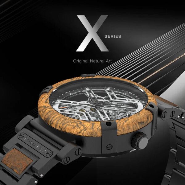 BOBO BIRD Luxury Wooden Watch for Men 2022 New Automatic Mechanical Waterproof Watches Combined X Series Relogio Masculino