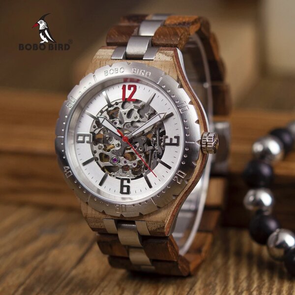 BOBO BIRD Mechanical Watches Men Waterproof Automatic Watches Top Brand Luxury Wristwatches orologi uomo automatico