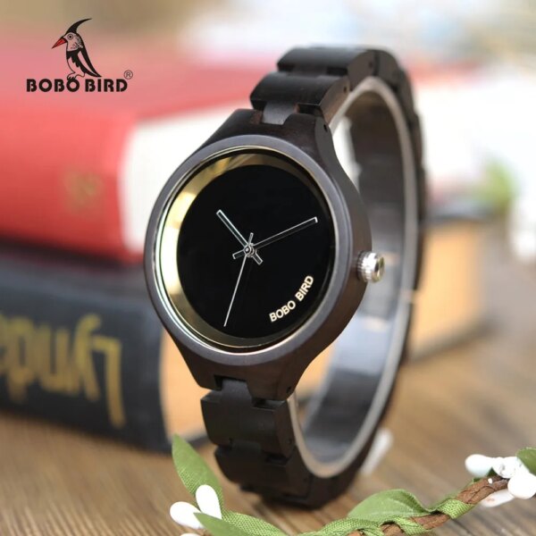 BOBO BIRD WP16 Wood Women Watch Customized LOGO Wooden Band Exquisite Quartz Watches ladies Timepieces relogio feminino