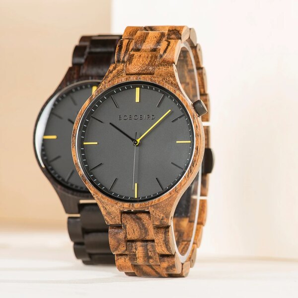 BOBO BIRD Watch Men Women Wooden Wristwatches Quartz Movement Watches With Gift Box Timepieces Relogio Masculino Dropshipping