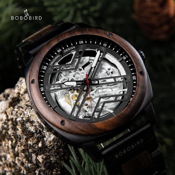 BOBO BIRD X-Men Automatic Mechanical Watches Men 2022 New Luxury Brand Mechanical Accessory Clock Wrist Watch Relogio Masculino