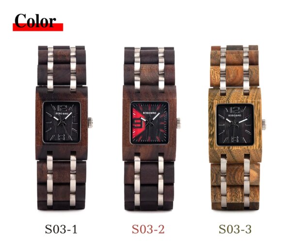 BOBOBIRD Women's Watches Fashion Handmade Wooden Quartz Ladies Wristwatches Female Clock Relogio Feminino Dropshiping