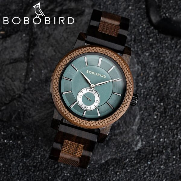 BOBOBIRD Wood Watch New Top Luxury Men's Quartz Wristwatch Fashion Clock Engraved Watches Custom Logo Great Birthday Gift Box