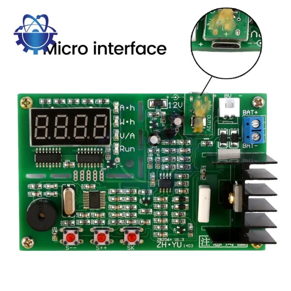 Battery Capacity Test Instrument 18650 Li-ion Battery Capacity Test ZB206+V1.3 DC 5V Battery Capacity Nternal Resistance Test