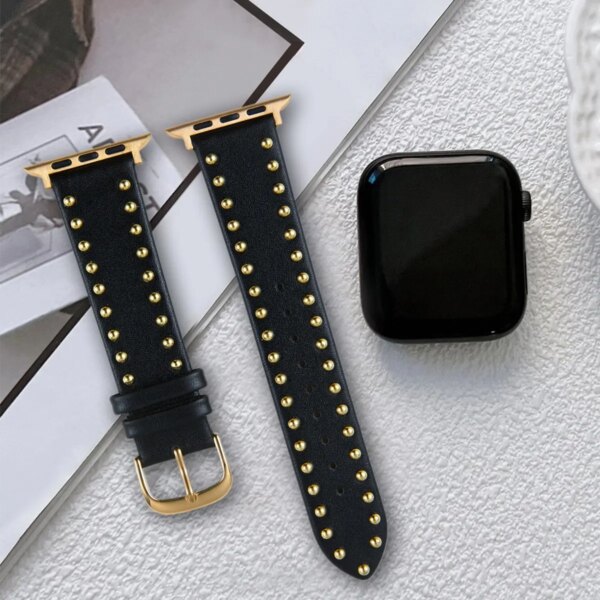 Big brand diamond pattern rose gold For Apple watch ultra se 8 7 6 5 series watch band for men women replacement 38 40 41 42 44