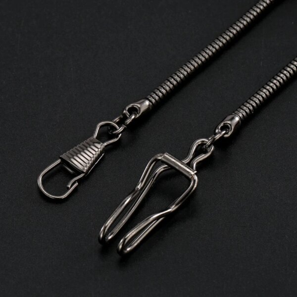 Black/Silver/Rose Gold Color Snake Chain Retro High Quality Snake Chains for Antique Pocket Watch fob Watches