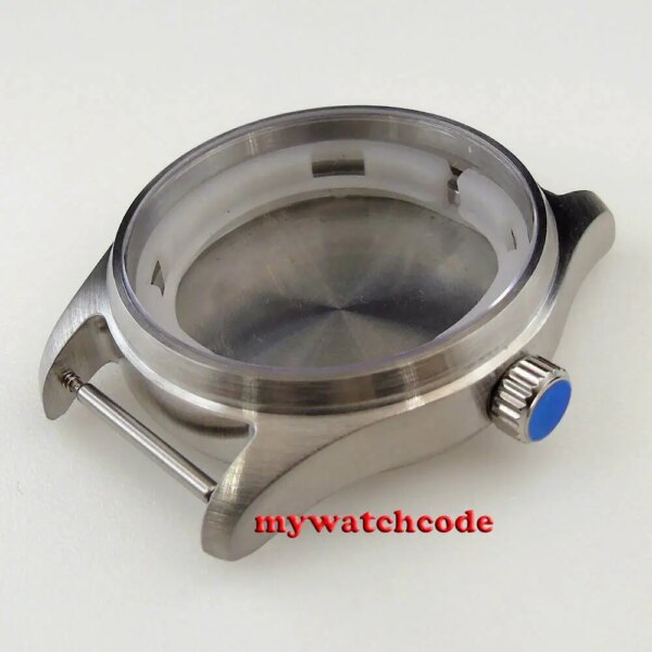 Brushed 39mm 316L Steel Sapphire Glass Watch Case Fit Japan NH35 NH36 ETA 2824 PT5000  Movement