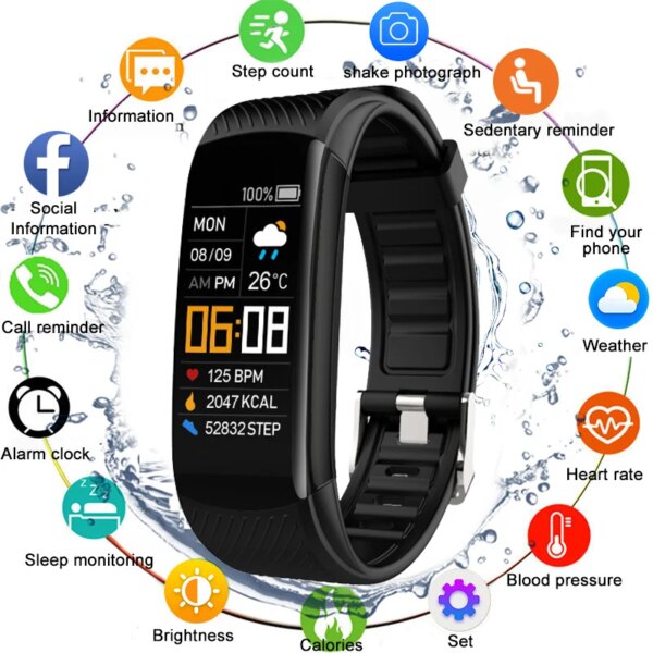 C5S Smart Watch Men Women Smartwatch Sports Fitness Tracker Smart Clock For Android IOS Male Ladies Bracelet Trosmart Brand