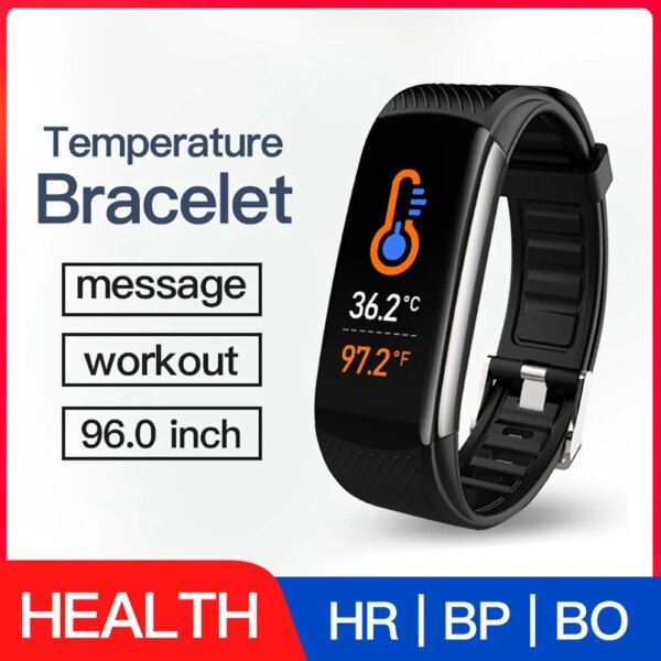 C6T Smart Bracelet Multi-Function Heart Rate Blood Pressure Monitor Step Sleep Monitoring Fitness Sports Watch For Apple Android