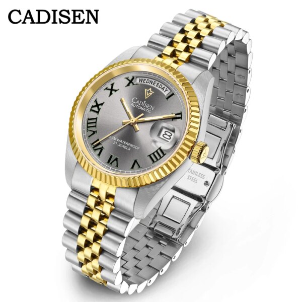 CADISEN C8228 2024 New Men' Watch Mechanical Automatic AR Sapphire MIYOTA Movement Top Brand Luxury Week Display Watch Men