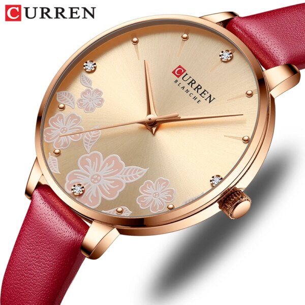 CURREN Woman Watch 2020 Luxury Elegant Ladies Quartz Wristwatches with Leather NEW Charming Design Female Clock