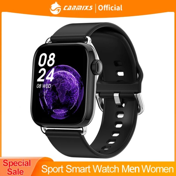 CanMixs Smart Watch Men Heart Sport Rate Smartwatch  Camera Control 2023 Women Watches For Apple Android IOS